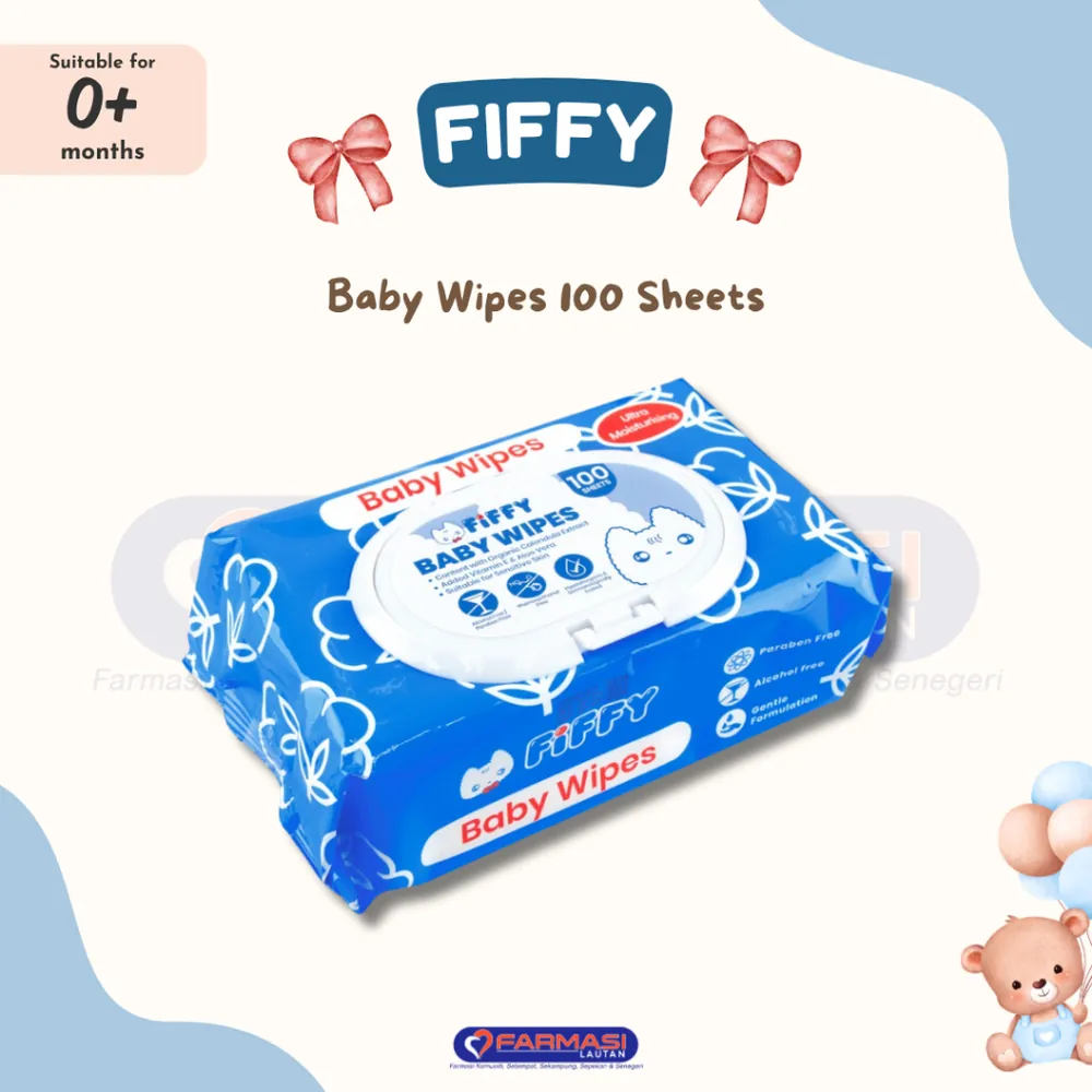FIFFY BABY WIPES 100 SHEETS