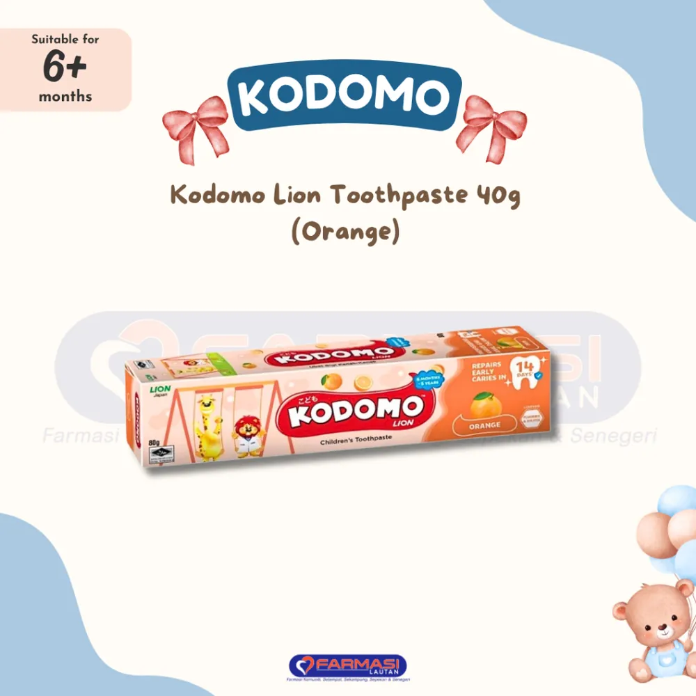 KODOMO LION TOOTHPASTE ORANGE 40 G