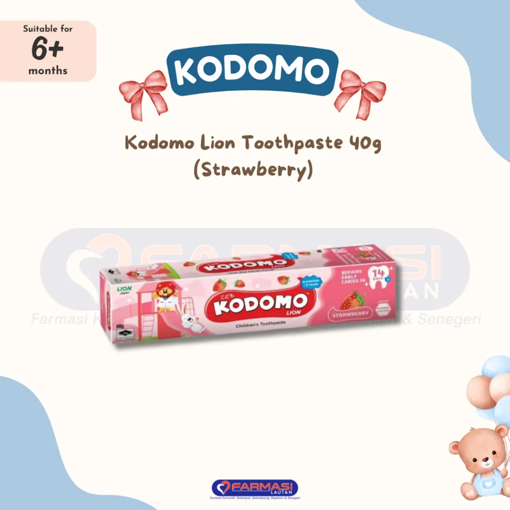 KODOMO LION TOOTHPASTE STRAWBERRY 40 G
