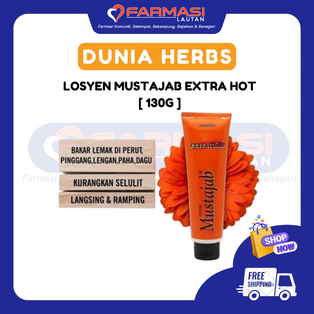 DUNIA HERBS MUSTAJAB EXTRA HOT (OREN) 130 ML