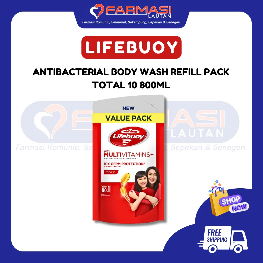 LIFEBUOY BODY WASH REFILL TOTAL 10 800 ML