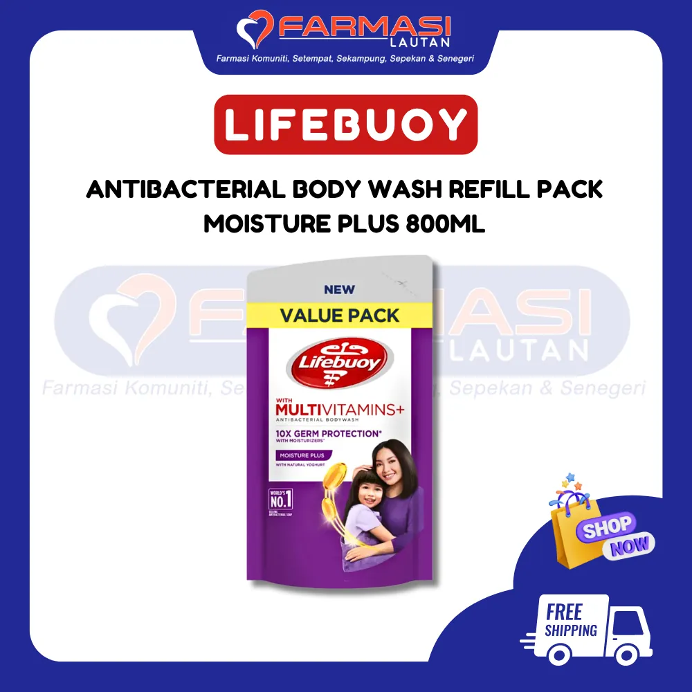 LIFEBUOY BODY WASH REFILL MOISTURE PLUS 800 ML