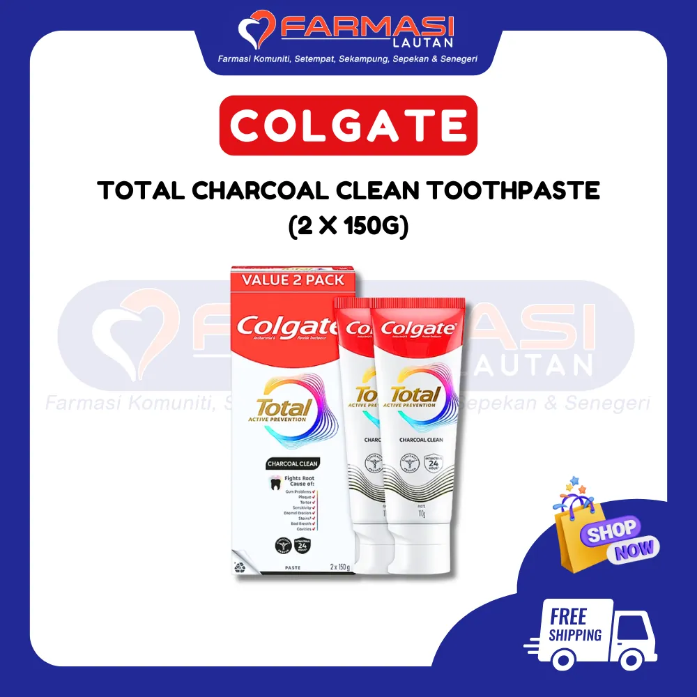 COLGATE TOTAL 12 CHARCOAL DEEP CLEAN 150G TP