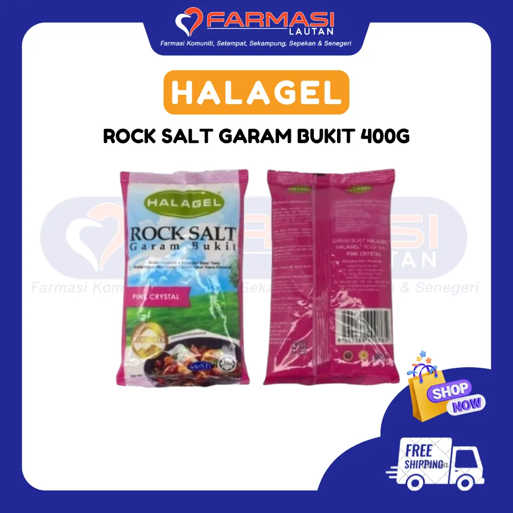 HALAGEL ROCK SALT GARAM BUKIT 400 G