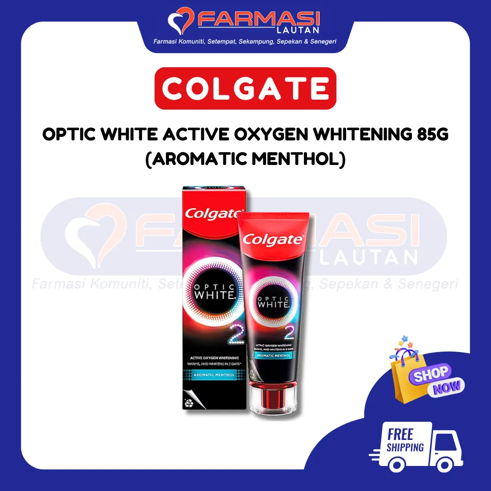 COLGATE OPTIC WHITE ACTIVE OXYGEN WHITENING AROMATIC MENTHOL 85 G