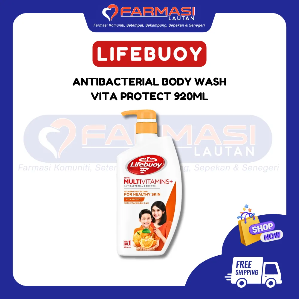 LIFEBUOY ANTIBACTERIAL BODYWASH VITA FRESH/PROTECT 920 ML