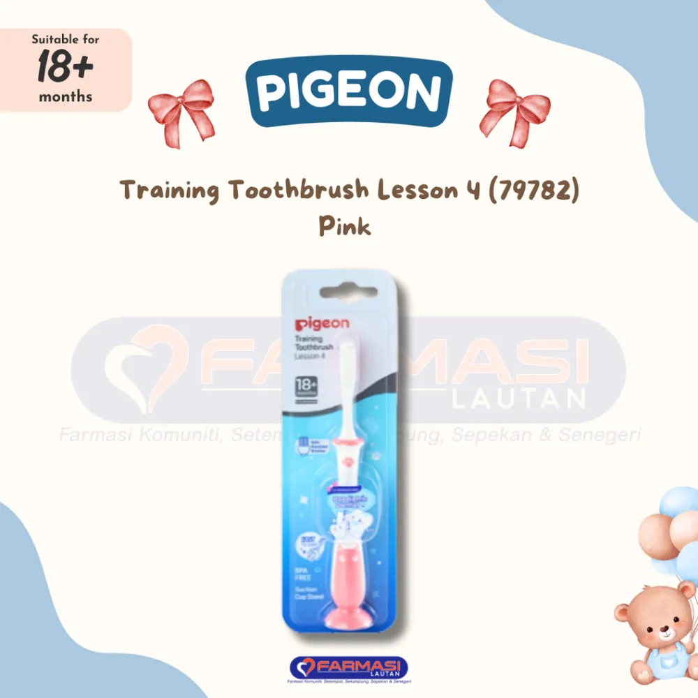 PIGEON 79782 TRAINING TOOTHBRUSH LESSON 4 18+ MONTHS