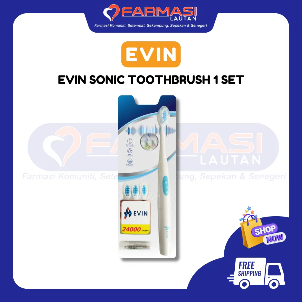 EVIN SONIC TOOTHBRUSH 1 PCS