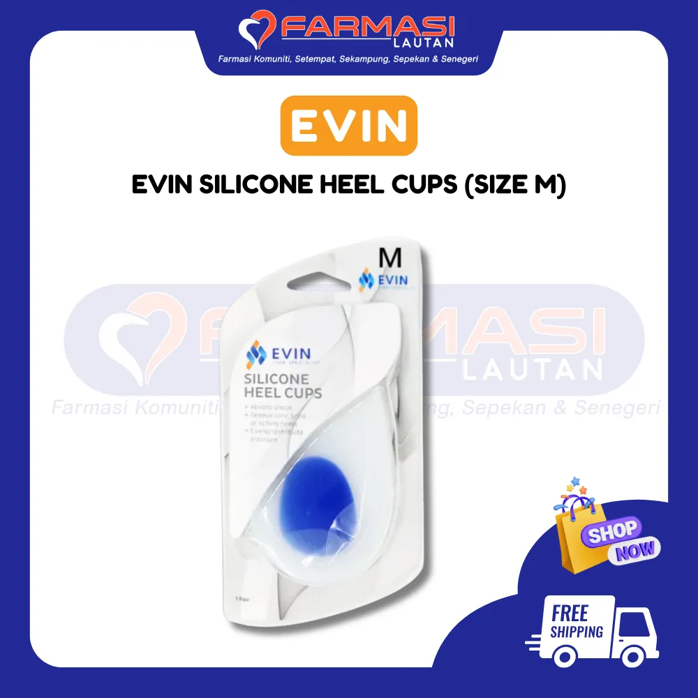 EVIN SILICONE HEEL CUPS M