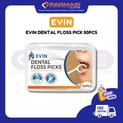 EVIN DENTAL FLOSS PICK 50 PCS