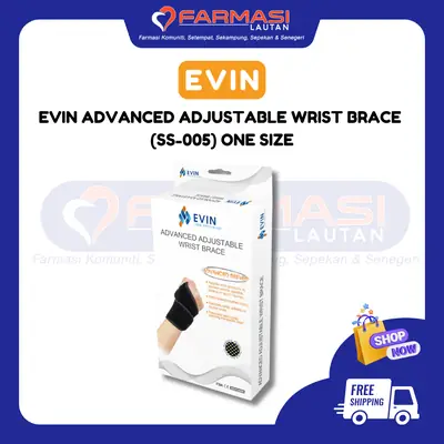 EVIN ADVANCED ADJUSTABLE WRIST BRACE ONE SIZE SS-005