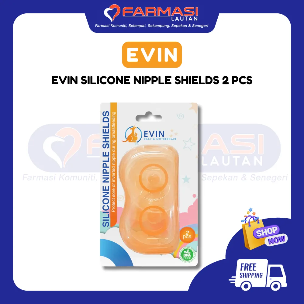 EVIN SILICONE NIPPLE SHIELDS 2 PCS