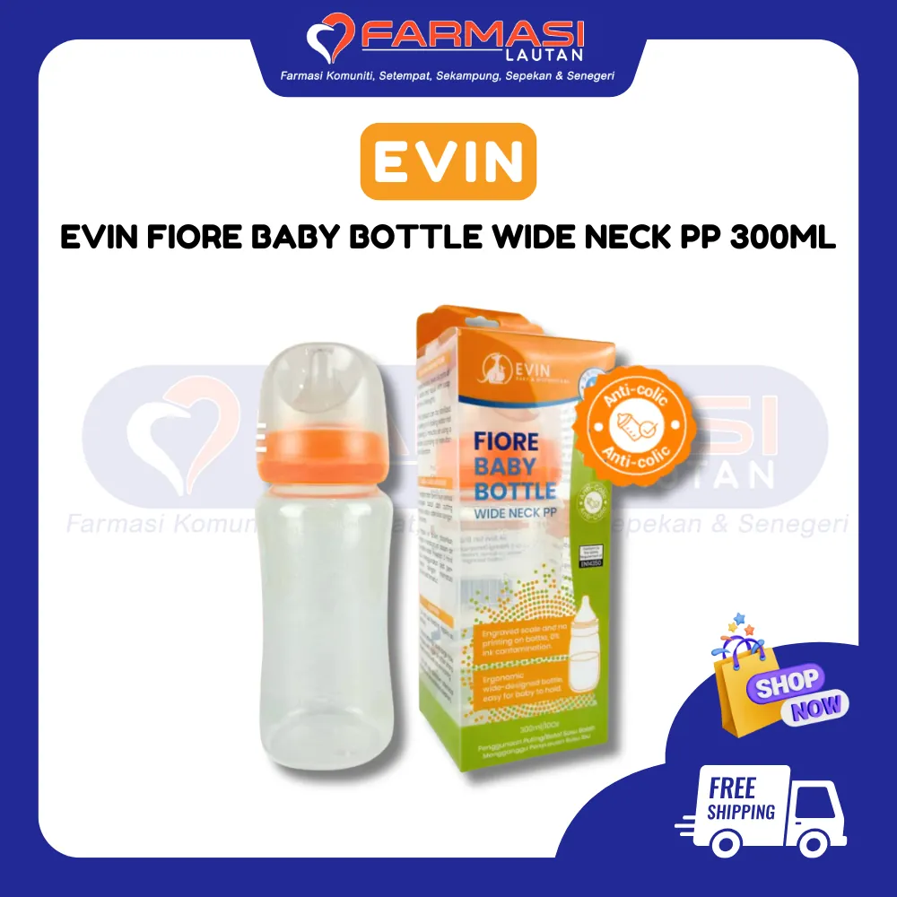 EVIN FIORE BABY BOTTLE WIDE NECK PP 300 ML
