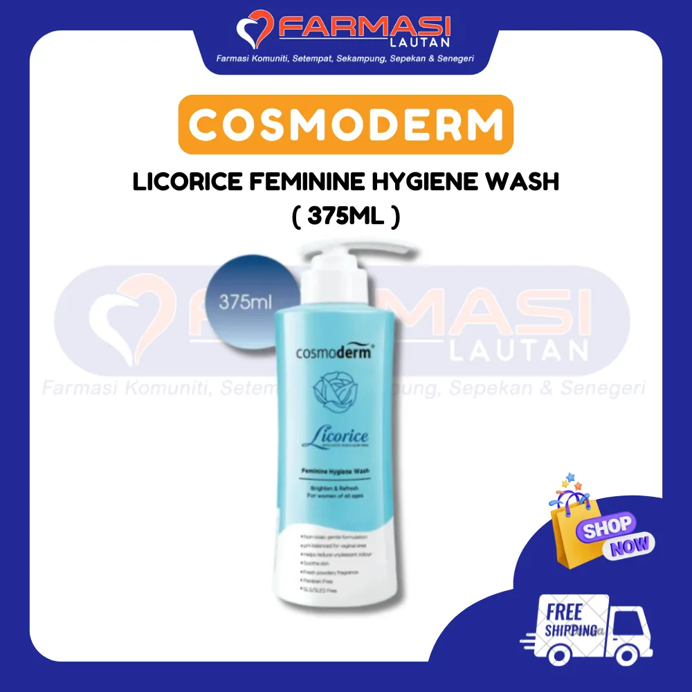 COSMODERM FEMININE HYGIENE WASH SOOTHING 375 ML