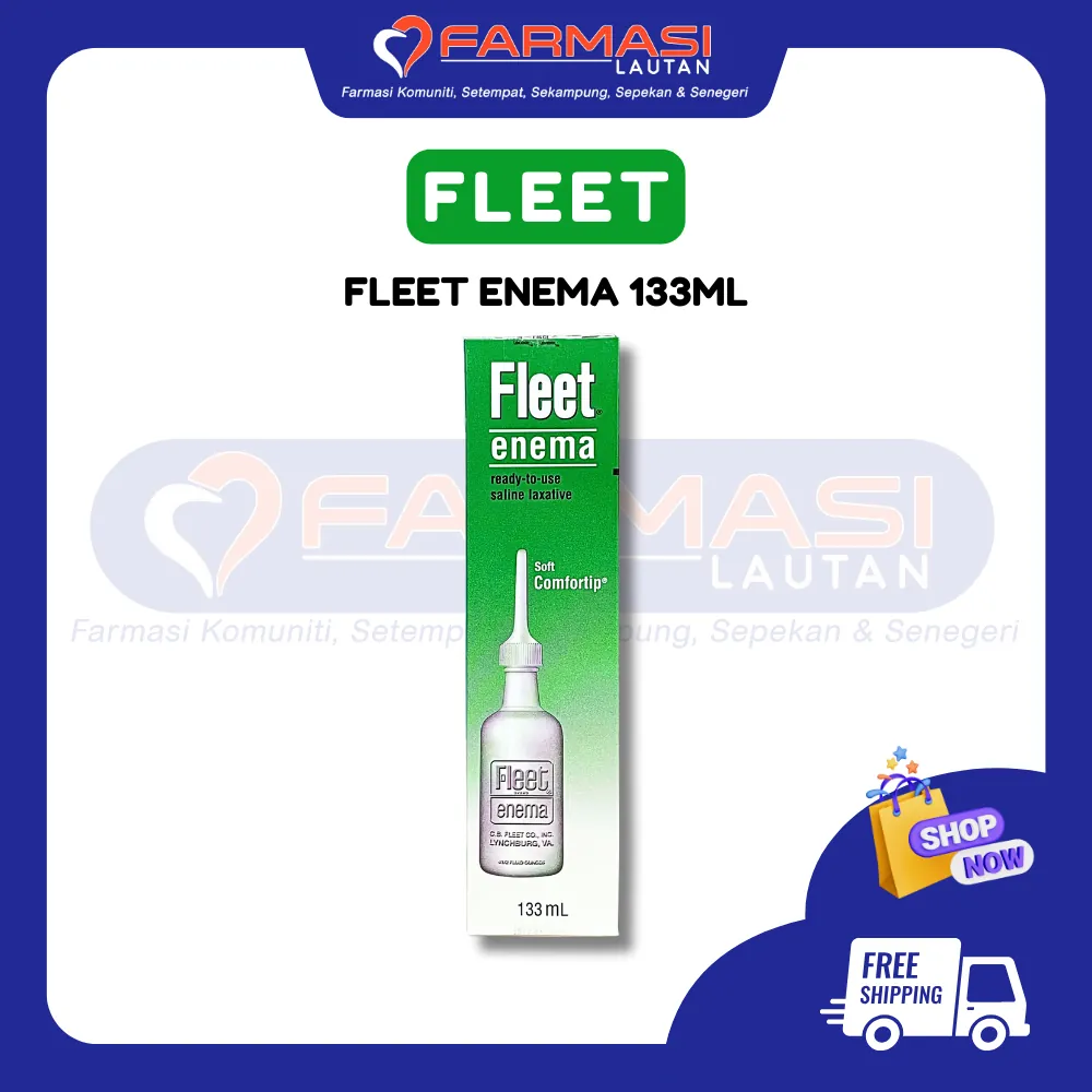 FLEET ENEMA READY TO USE SALINE LAXATIVE 133 ML ADULT