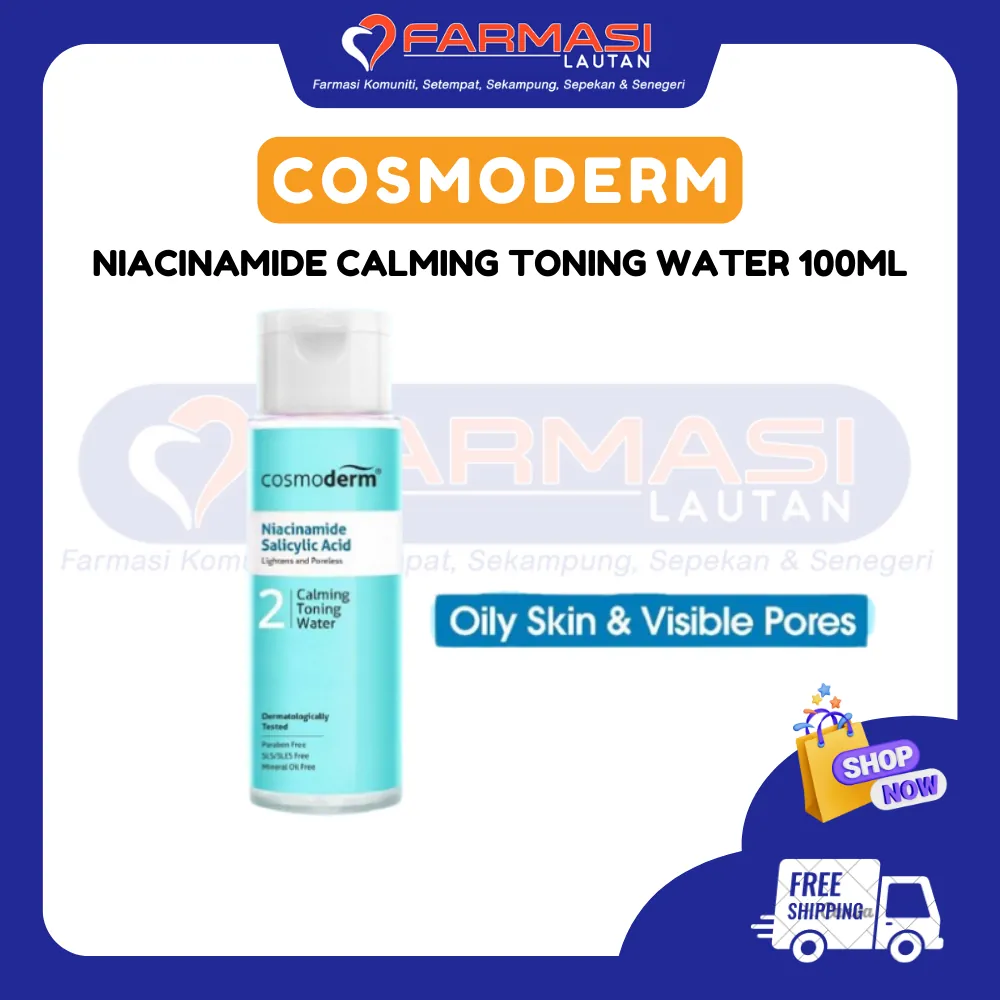 COSMODERM NIACINAMIDE CALMING TONING WATER 100 ML