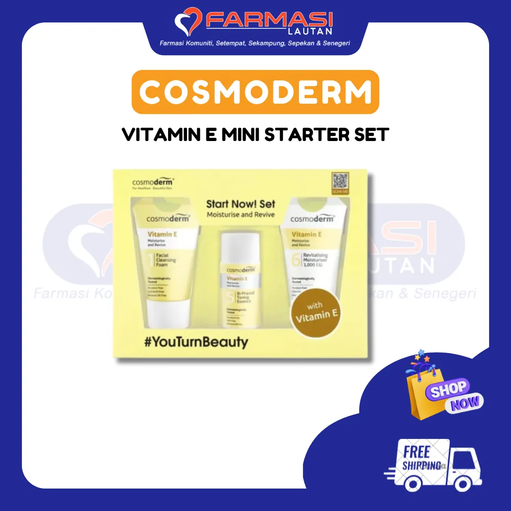 COSMODERM VIT E RADIANT & CLEAR STARTER KIT 20 ML