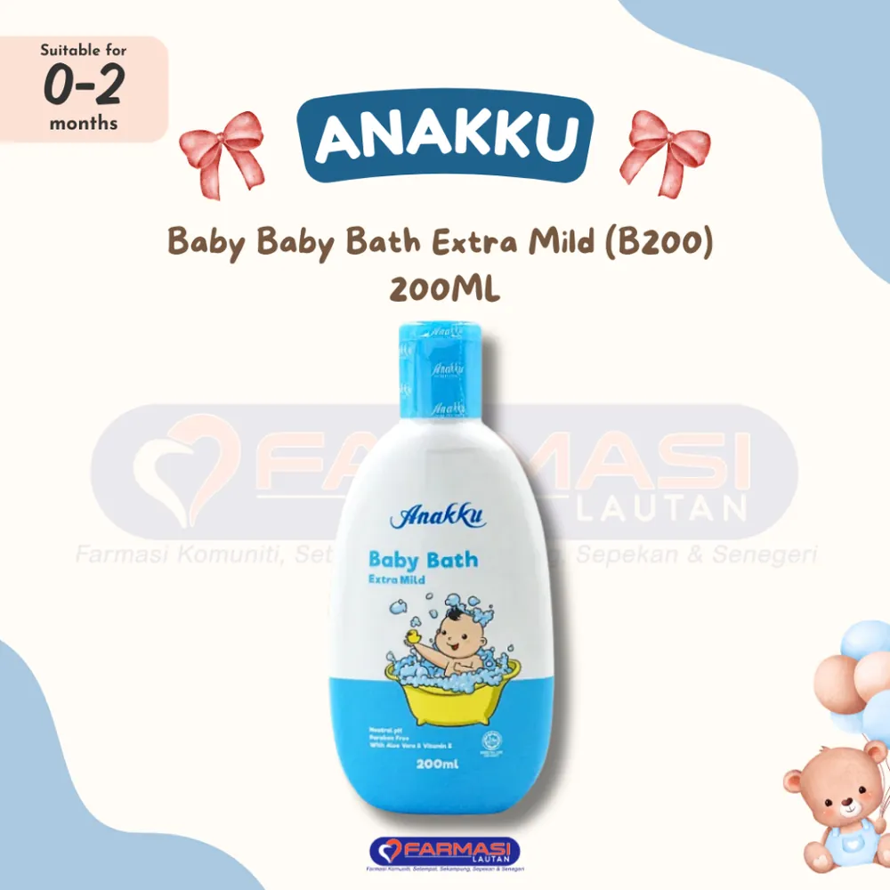 ANAKKU BABY BATH EXTRA MILD 200 ML B200