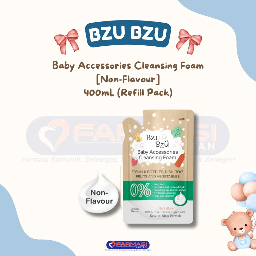 BZU BZU BABY ACCESSORIES CLEANSING FOAM REFILL PACK (ORIGINAL) 400ML