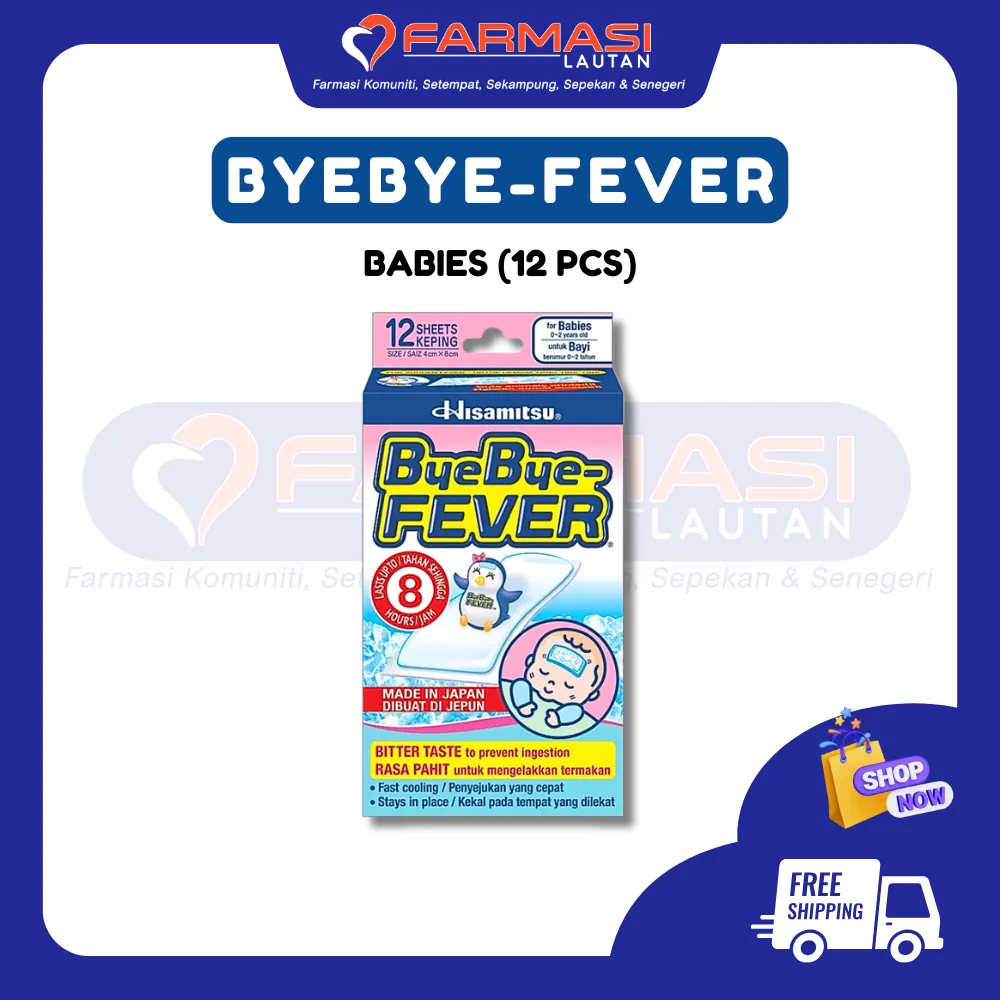 BYEBYE-FEVER BABIES 4 CM X 8 CM 12 SHEETS