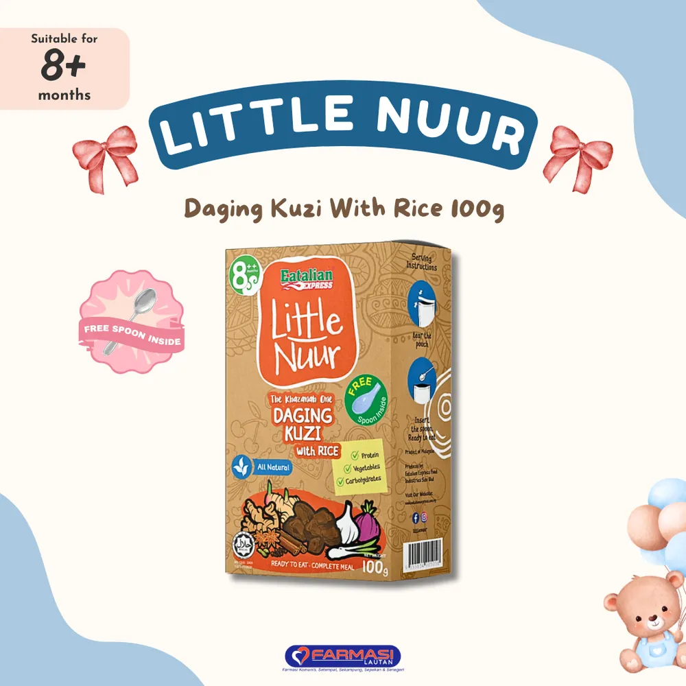 LITTLE NUUR DAGING KUZI WITH RICE 100 G