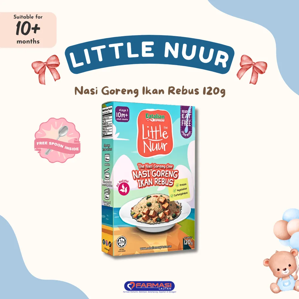 LITTLE NUUR NASI GORENG IKAN REBUS 120 G