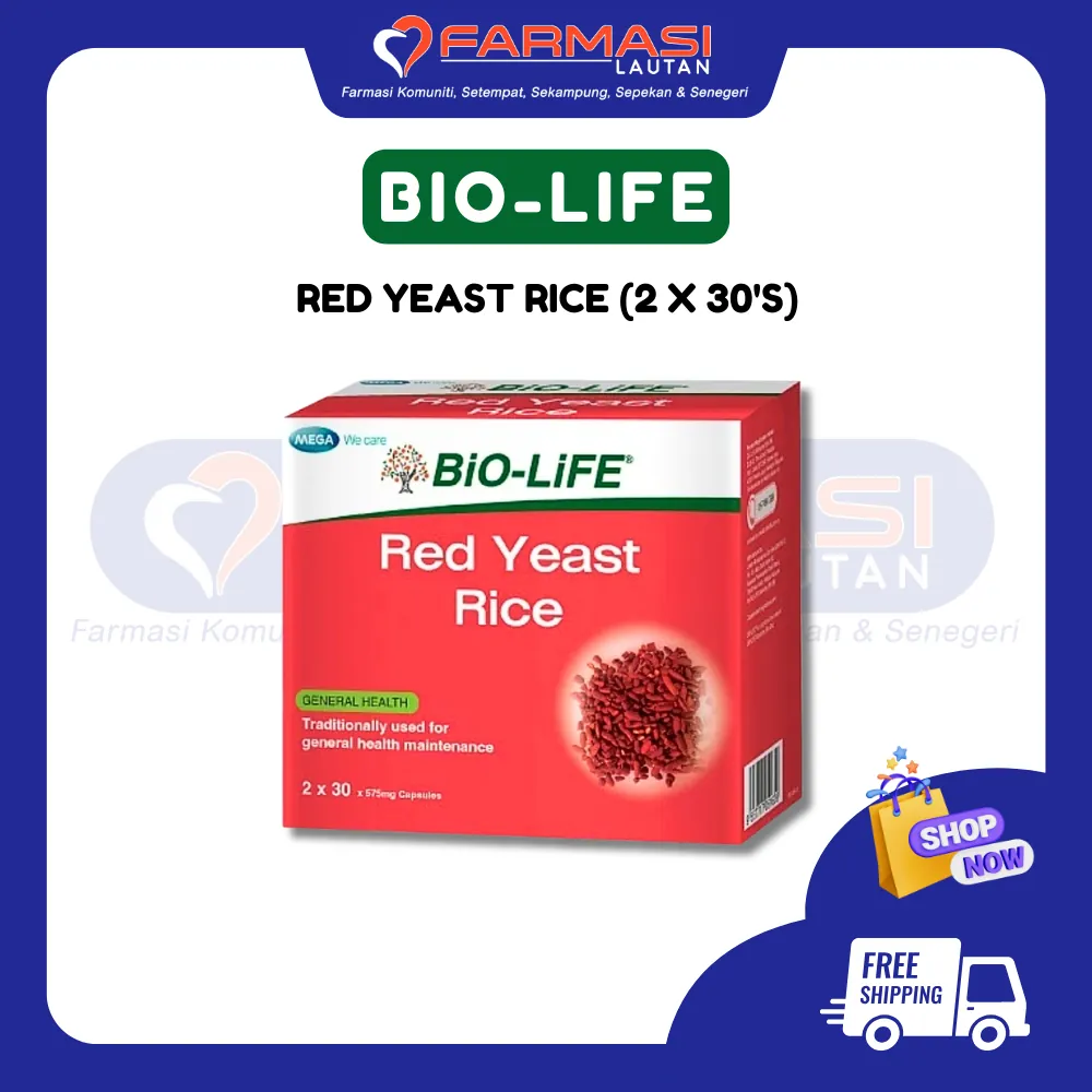 BIO-LIFE RED YEAST RICE 30 CAPS TP