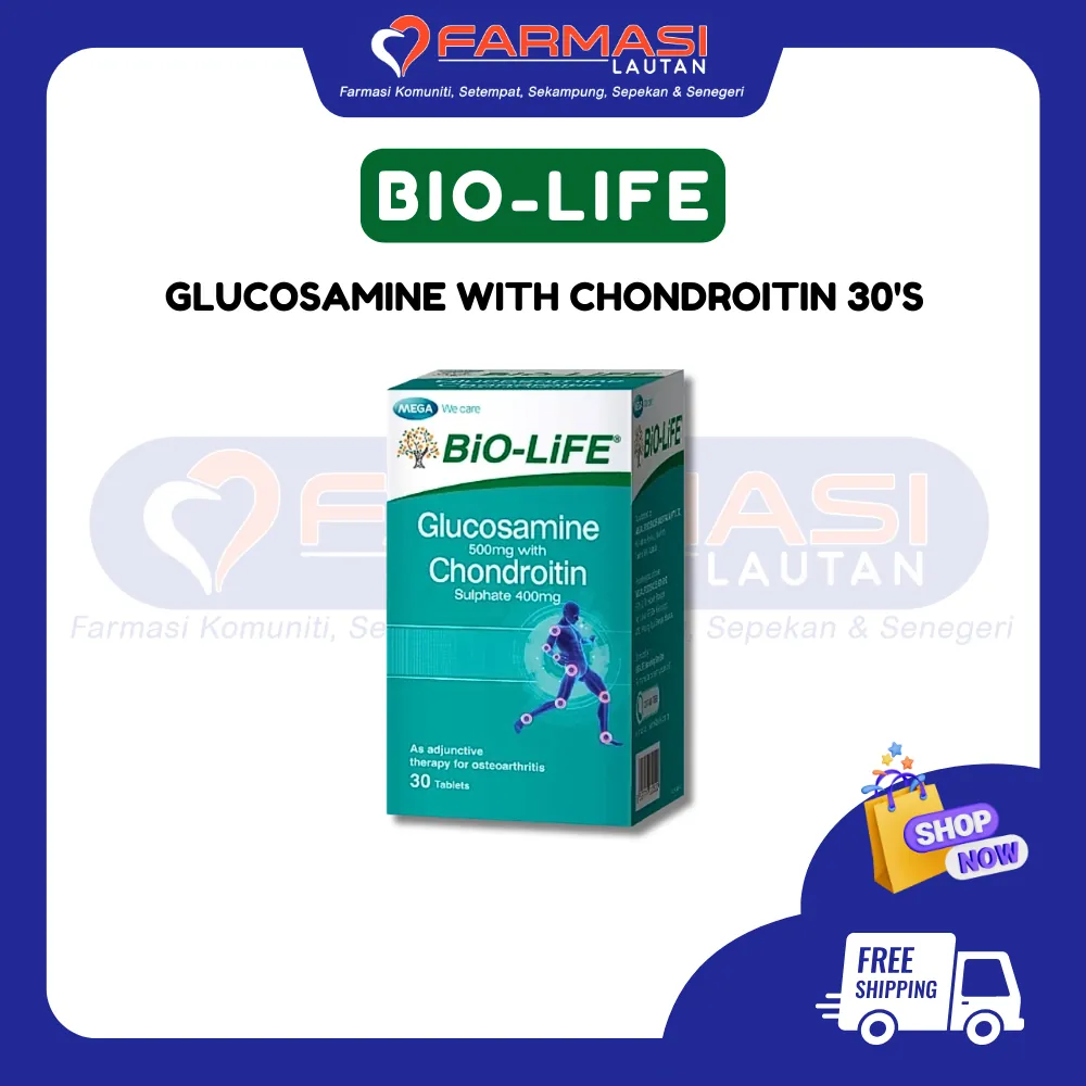 BIO-LIFE GLUCOSAMINE + CHONDROITIN 30 TABS