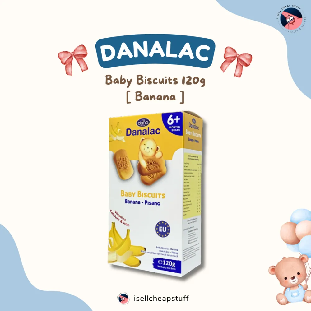 DANALAC BABY BISCUITS BANANA 120 G
