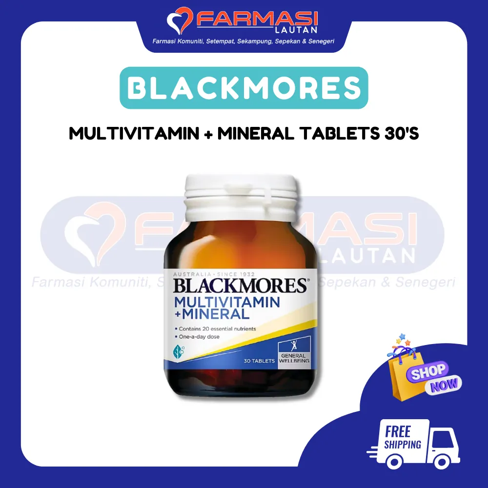 BLACKMORES MULTIVIT + MINERALS 30 TABS