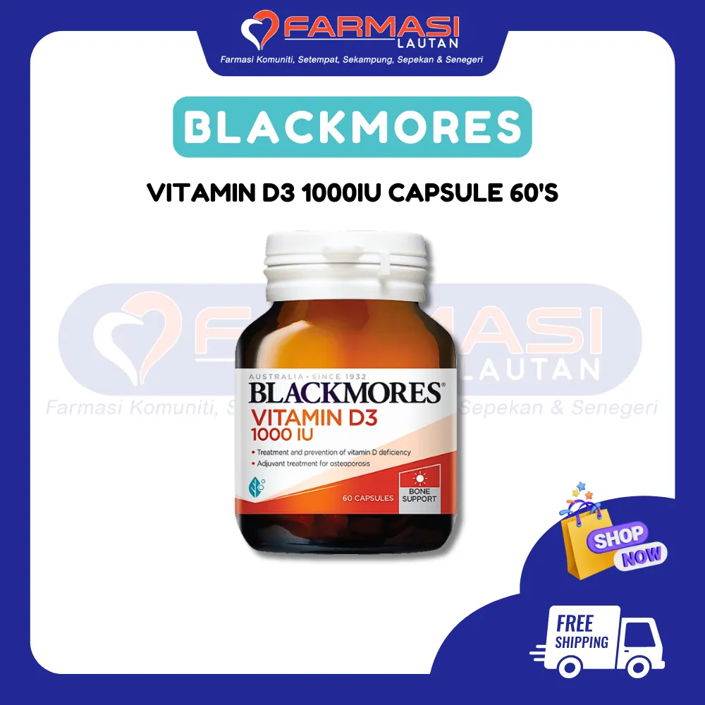 BLACKMORES VIT D3 1000 IU 60 ETS CAPS