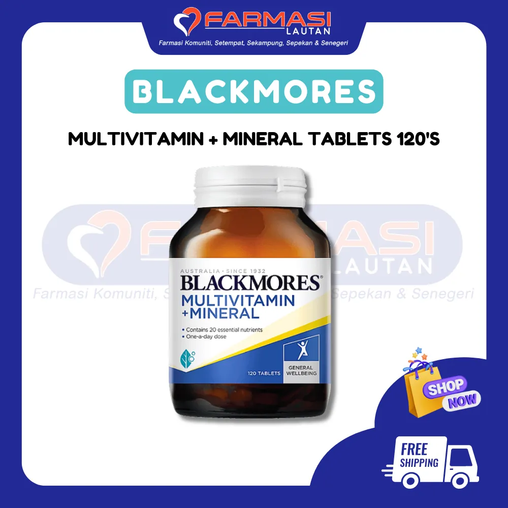 BLACKMORES MULTIVIT + MINERALS 120 TABS