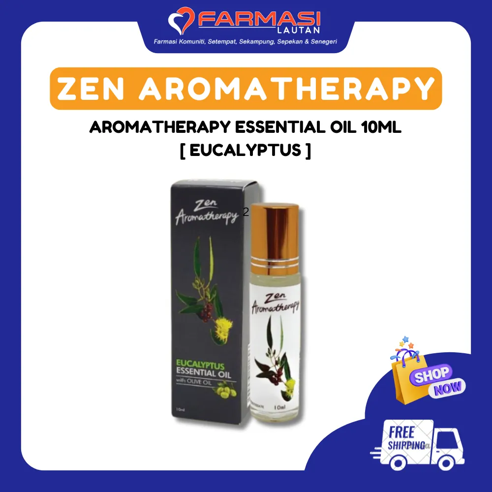ZEN AROMATHERAPY ESSENTIAL OIL EUCALYPTUS 10 ML