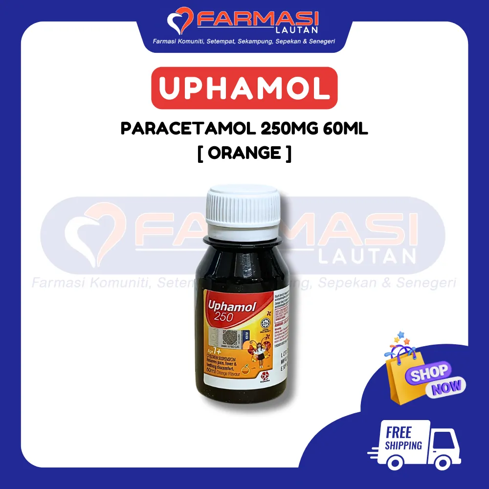 UPHAMOL 250 MG ORANGE 60 ML