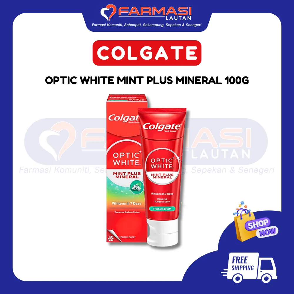 COLGATE OPTIC WHITE MINT PLUS MINERAL/ SPARKLING WHITE 100 G