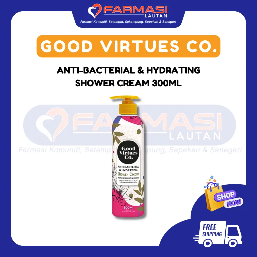GVC R&R ANTI-BACTERIAL & HYDRATING SHOWER CREAM 300 ML