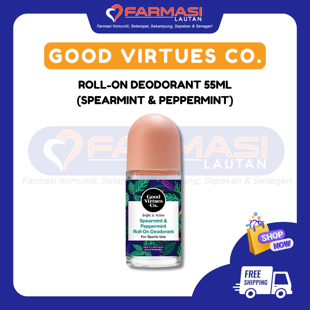GVC B&A SPEARMINT & PEPPERMINT ROLL-ON DEODORANT 55 ML