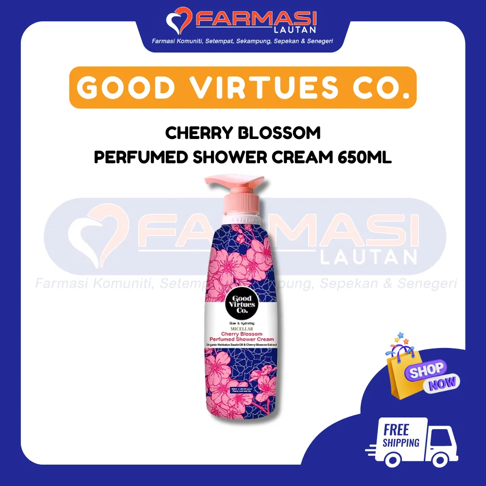 GVC G&H CHERRY BLOSSOM PERFUMED SHOWER CREAM 650 ML