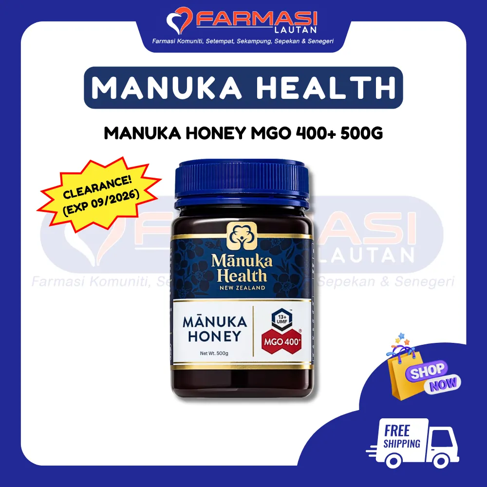 NEW ZEALAND MANUKA HEALTH  MANUKA HONEY MGO 400+ 500 G