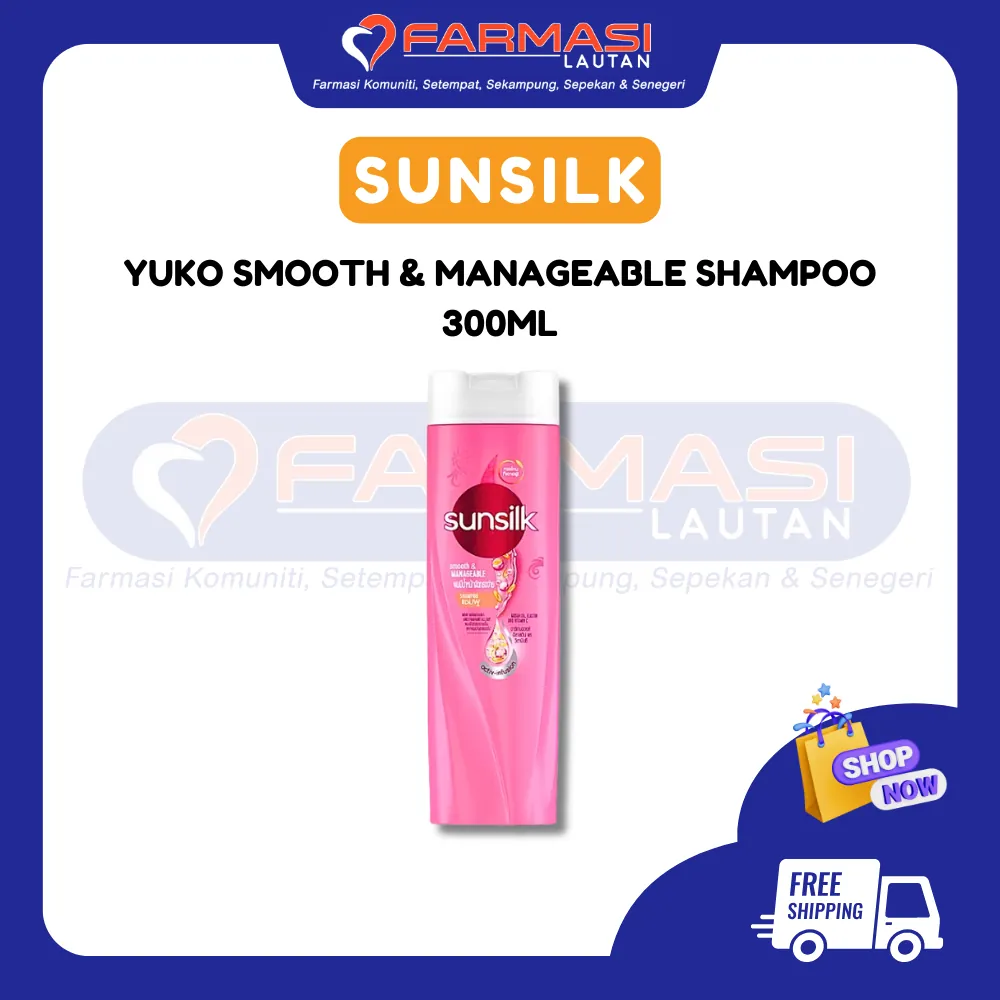 SUNSILK YUKO SMOOTH & MANAGEABLE SHAMPOO 300 ML