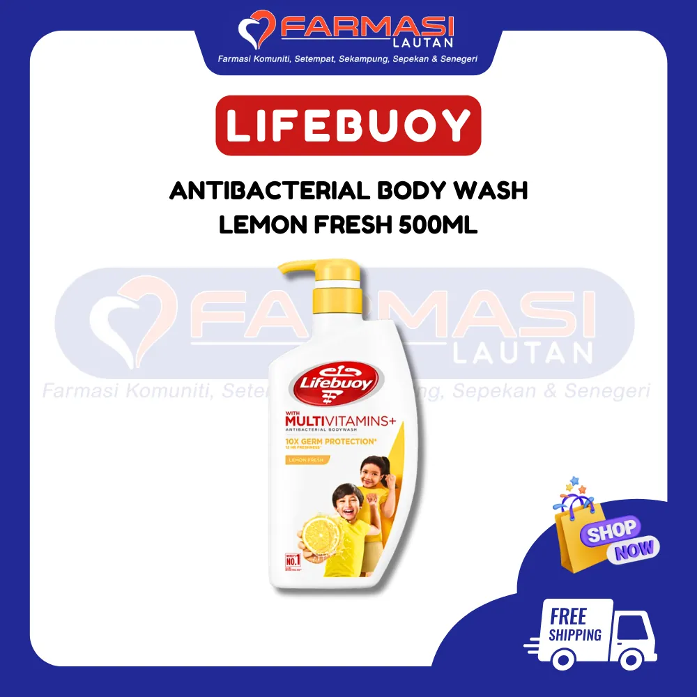 LIFEBUOY ANTIBACTERIAL BODY WASH LEMON FRESH 500 ML