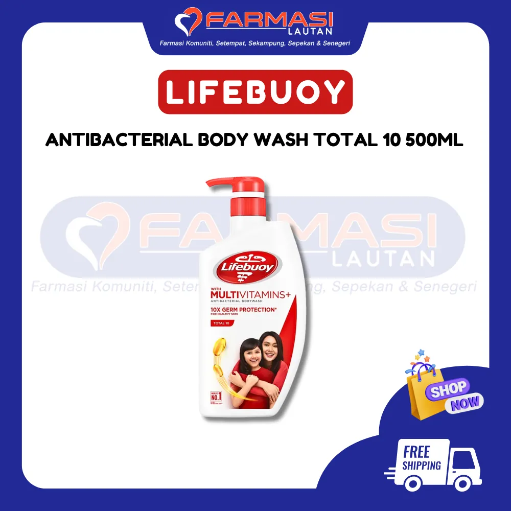 LIFEBUOY ANTIBACTERIAL BODY WASH TOTAL 10 500 ML