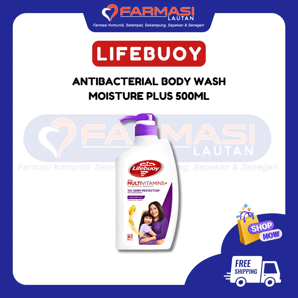 LIFEBUOY ANTIBACTERIAL BODY WASH MOISTURE PLUS 500 ML
