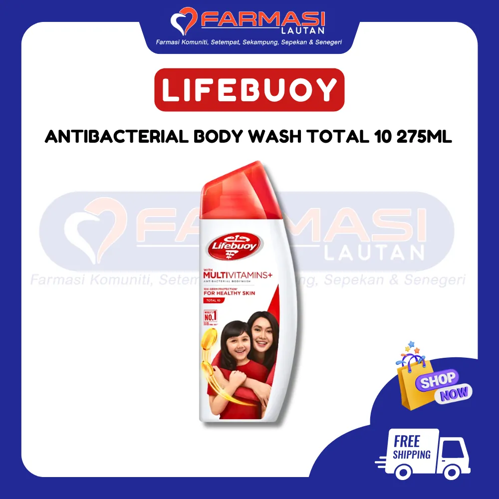 LIFEBUOY BODY WASH TOTAL 10 275 ML