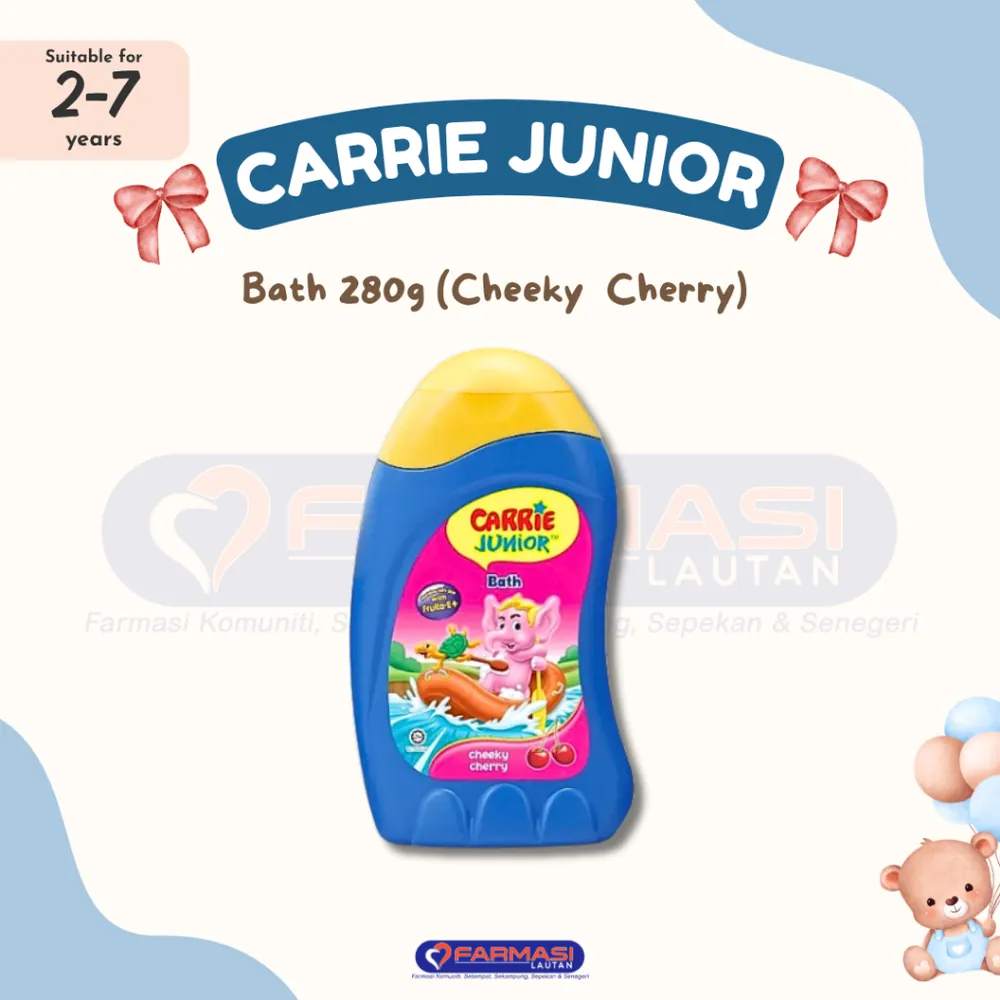 CARRIE JUNIOR BABY BATH CHEEKY CHERRY 280 G