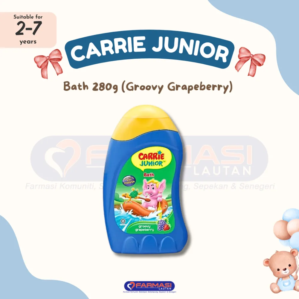 CARRIE JUNIOR BABY BATH GROOVY GRAPEBERRY 280 G