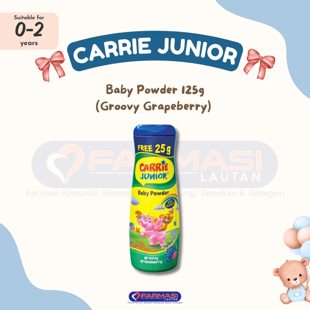 CARRIE JUNIOR BABY POWDER GROOVY GRAPEBERRY 125 G