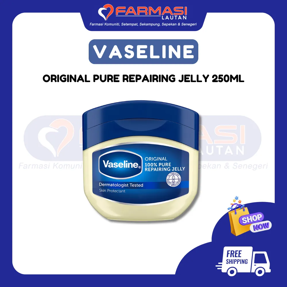 VASELINE PURE PETROLEUM JELLY 250 ML