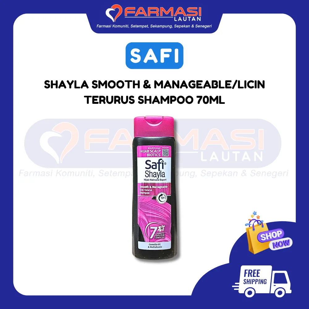 SAFI SHAYLA SYAMPU LICIN TERURUS 70 G