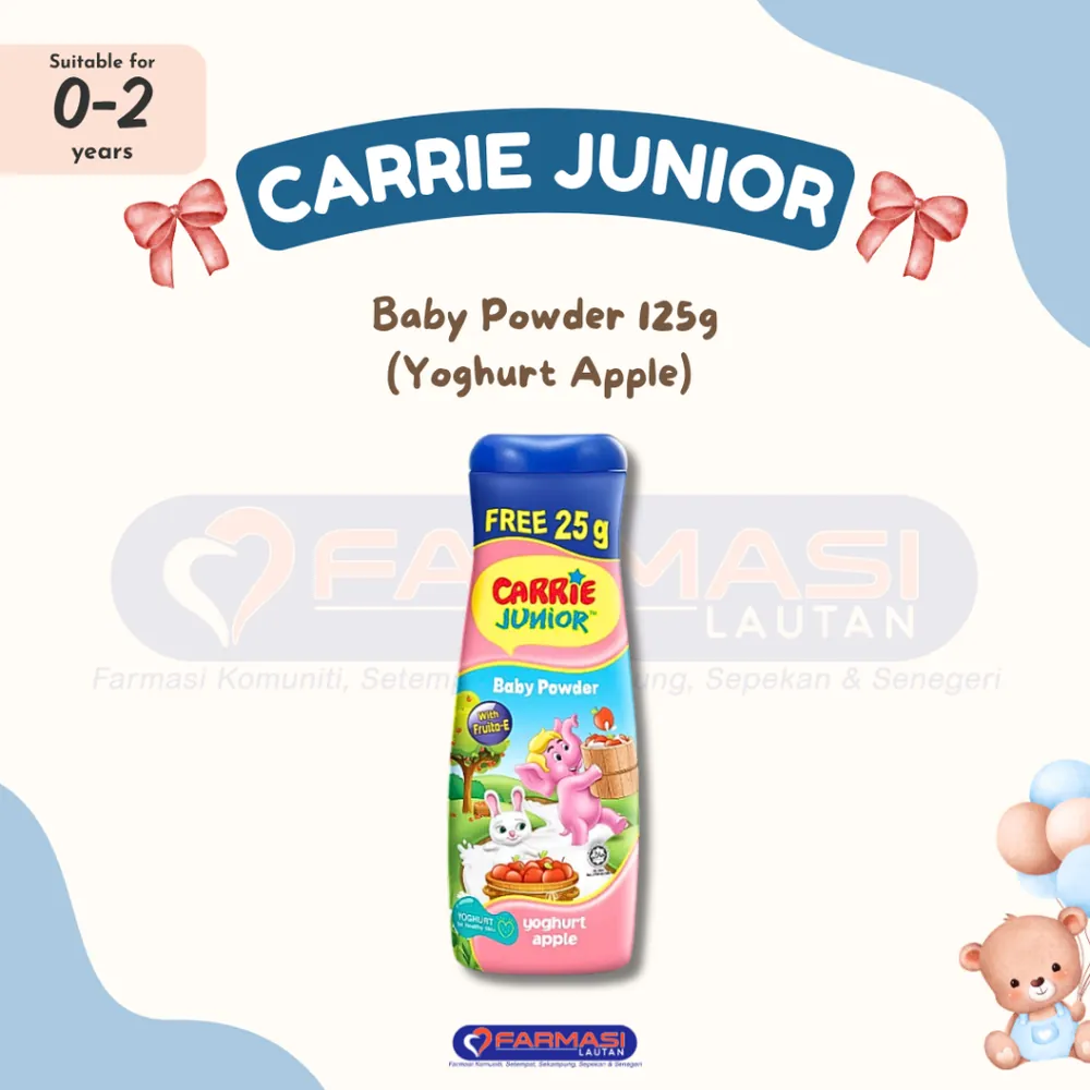 CARRIE JUNIOR BABY POWDER YOGHURT APPLE 125 G